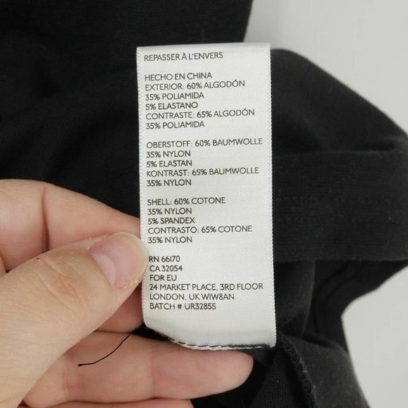 Urban Outfitters Staring At Stars Black Embroidered Lace Peplum Top Black Size S - Picture 6 of 7